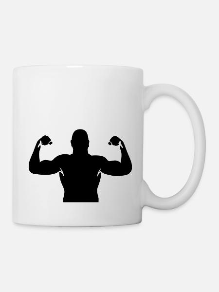 muscles - Mug blanc - blanc