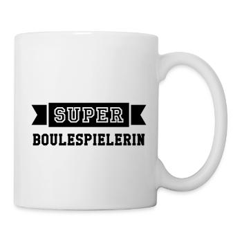 Boulespieler / Boulespielerin / Petanque / Boule - Tasse - Weiß - Rechts