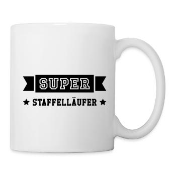 Staffelläufer / Staffelläuferin / Leichtathletik - Tasse - Weiß - Rechts