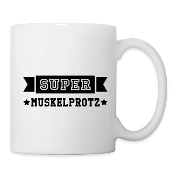 Kräftig Muskulös Muskelprotz Stämmig bodybuilding - Tasse - Weiß - Rechts