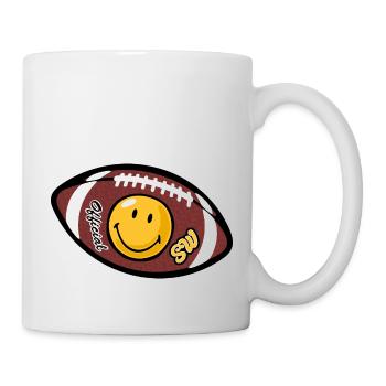 Smiley American Football - Mug blanc - blanc - Droite
