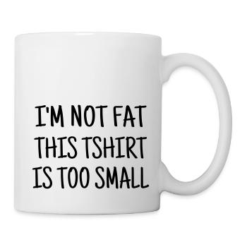 Fat - Chubby - Sport - Diet - Humor - Plump - Joke - Mug - white - Right