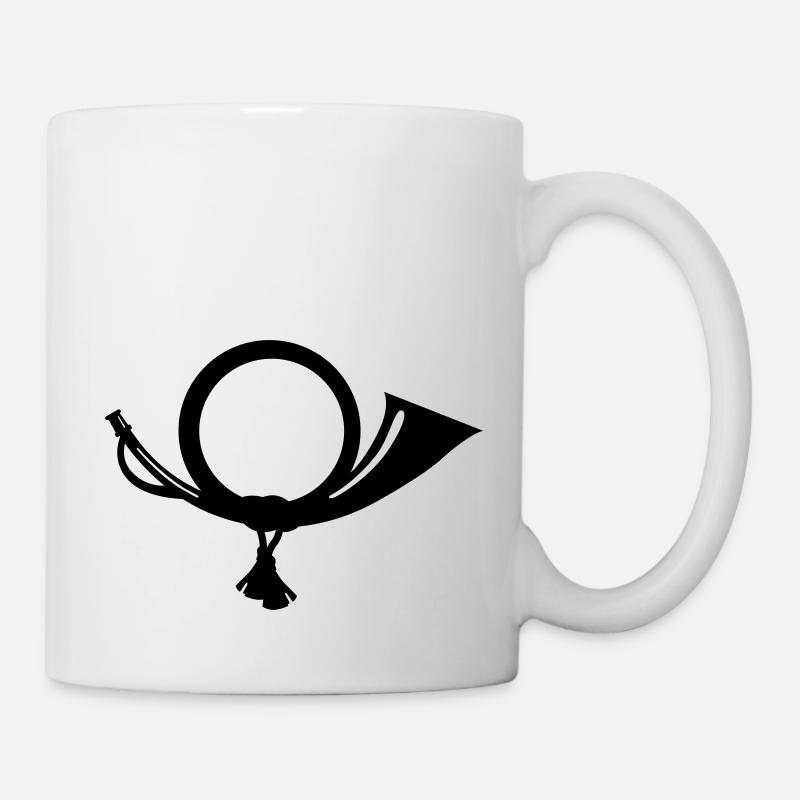 Posthorn - Tasse - Weiß
