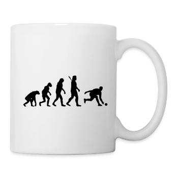 Evolution Kegeln - Tasse - Weiß - Rechts