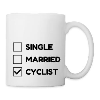 Cyclisme / Cycliste / Vélo / VTT / BMX - Mug blanc - blanc - Droite
