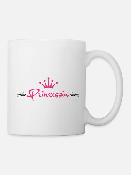 (100_prinzessin2_2c) - Tasse - Weiß