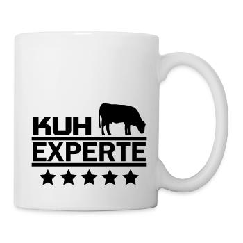 Kuh Experte - Tasse - Weiß - Rechts