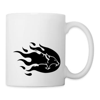 panther_on_fire_01 - Tasse - Weiß - Rechts