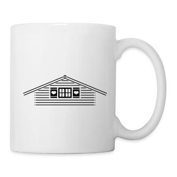 Hütte / Skihütte / Almhütte (Après-Ski) - Tasse - Weiß - Rechts