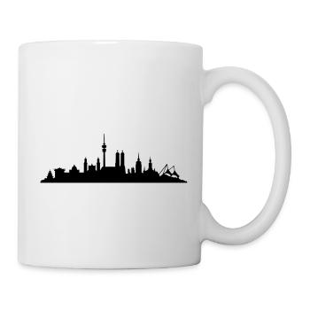 Skyline München - Tasse - Weiß - Rechts