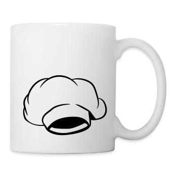 Cook cook chef hat - Mug - white - Right