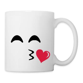 kiss_face_02 - Mug - white - Right