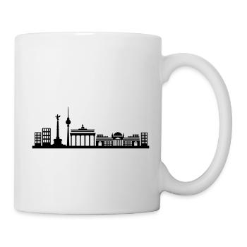 berlin skyline city - Tasse - Weiß - Rechts