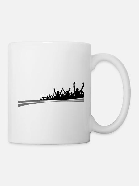 Menschen - Fans Jubel - Tasse - Weiß