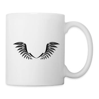 Ailes Angéliques Ange Oiseau Wings Clipart - Mug blanc - blanc - Droite