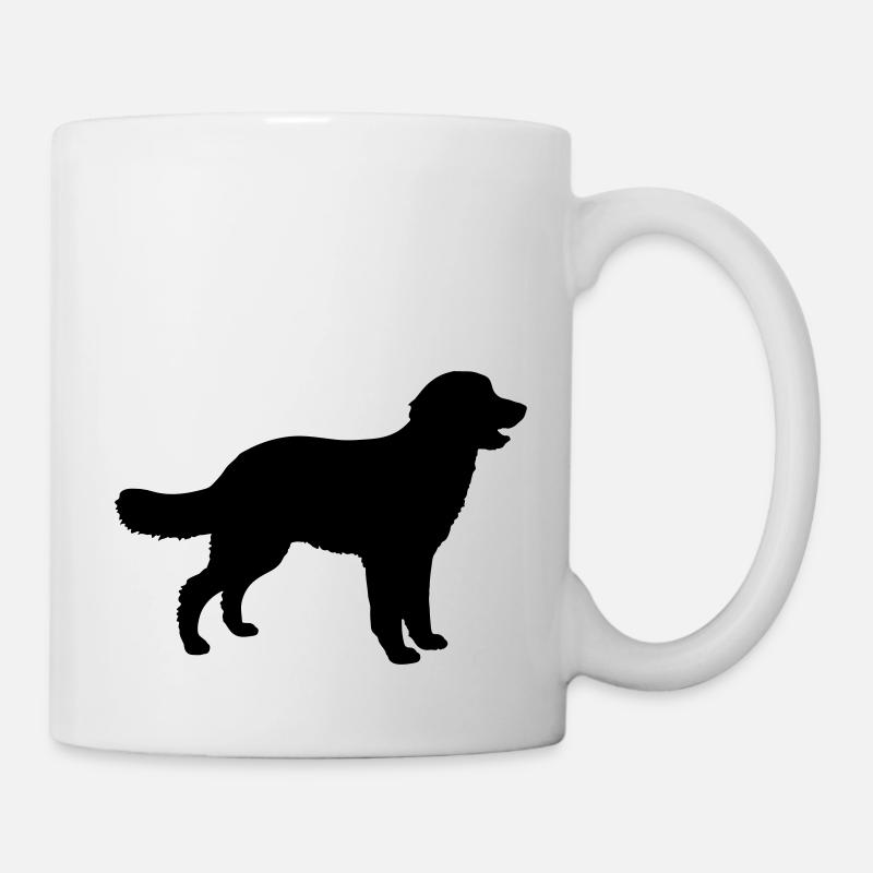 hovawart dog silhouette - Tasse - Weiß