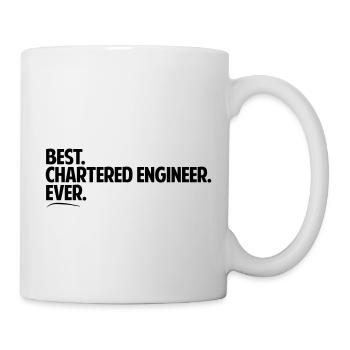 Best chartered engineer ever period bold - Mug - white - Right
