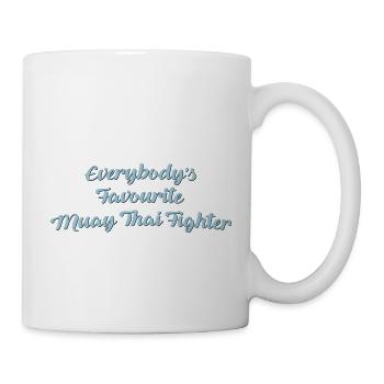 Everybodys favourite muay thai fighter f - Mug - white - Right