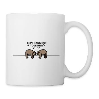 deux paresseux - Mug blanc - blanc - Droite