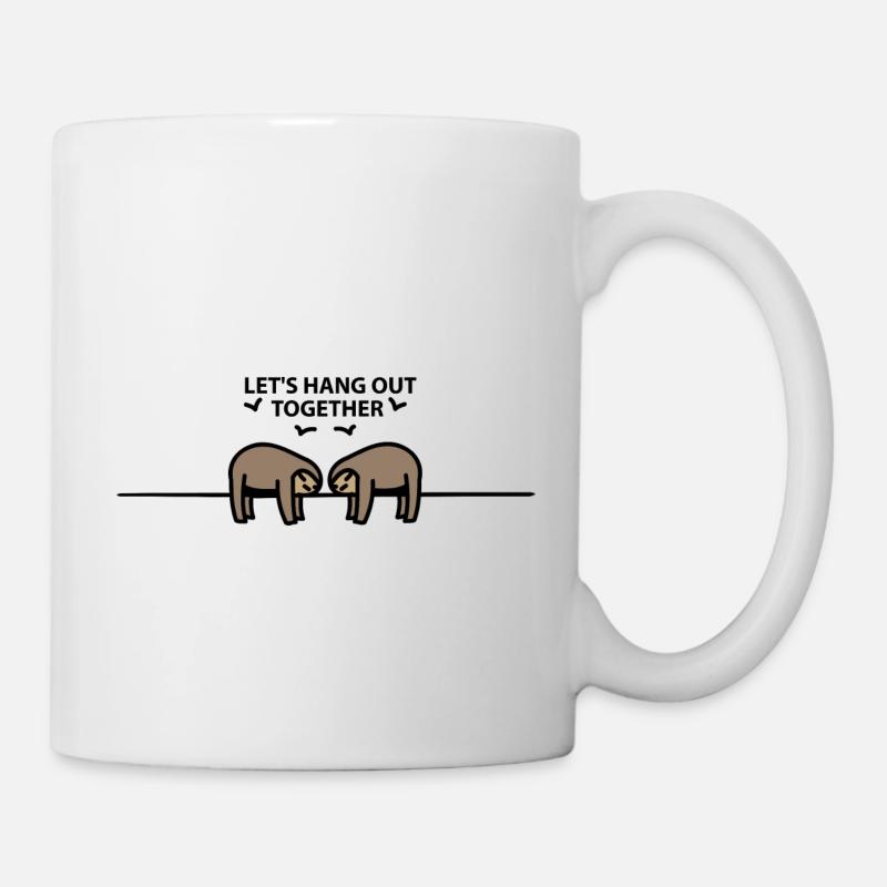 deux paresseux - Mug blanc - blanc