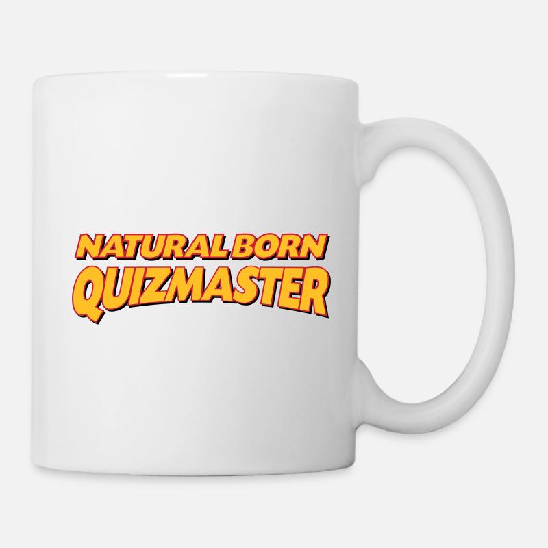 Natural born quizmaster 3col - Mug - white