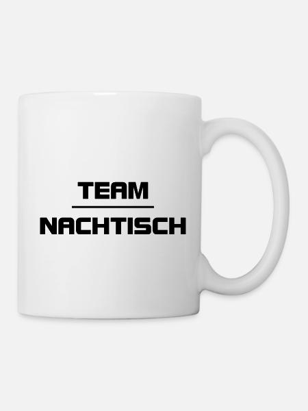 team nachtisch - Tasse - Weiß