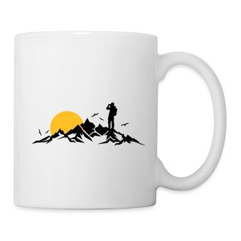 Natur - Berge Wanderer - Tasse - Weiß - Rechts