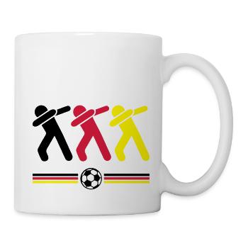 dabbing deutschland fussball - Tasse - Weiß - Rechts