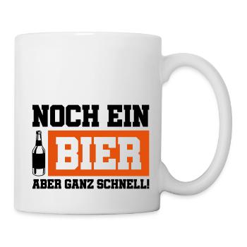 noch ein bier schnell - Tasse - Weiß - Rechts