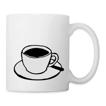 Le café - Mug blanc - blanc - Droite