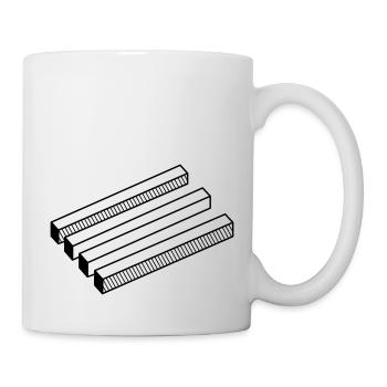optische Täuschung - Tasse - Weiß - Rechts