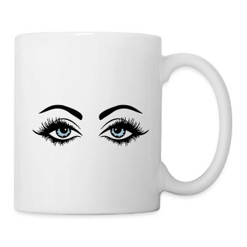 eyes design - Tasse - Weiß - Rechts