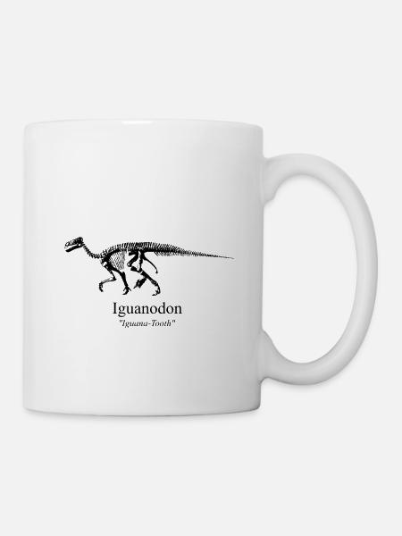 Iguanodon noir - Mug blanc - blanc