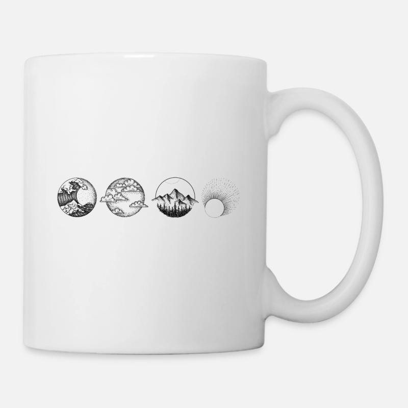 Elements Drawing Design print elements - Mug - white