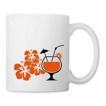 hawaii_blumen_cocktail - Mug blanc - blanc - Droite