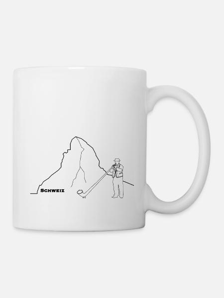Alphorn Matterhorn - Tasse - Weiß