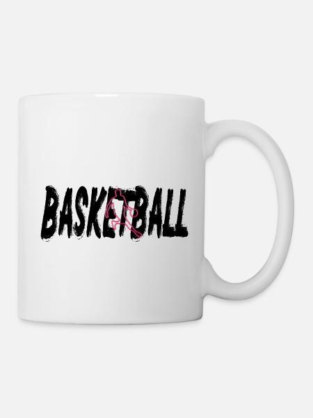 Impression de basket-ball - Mug blanc - blanc