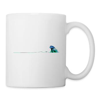 La vague - Mug blanc - blanc - Droite