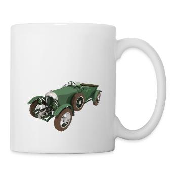 Schöner Oldtimer, Auto, KFZ - Tasse - Weiß - Rechts