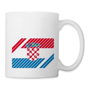 Croatia National Flag - striped - Tasse - Weiß - Rechts