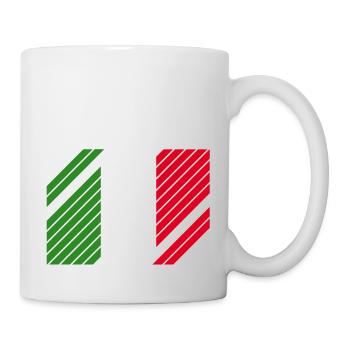 Italy National Flag - striped - Mug - white - Right