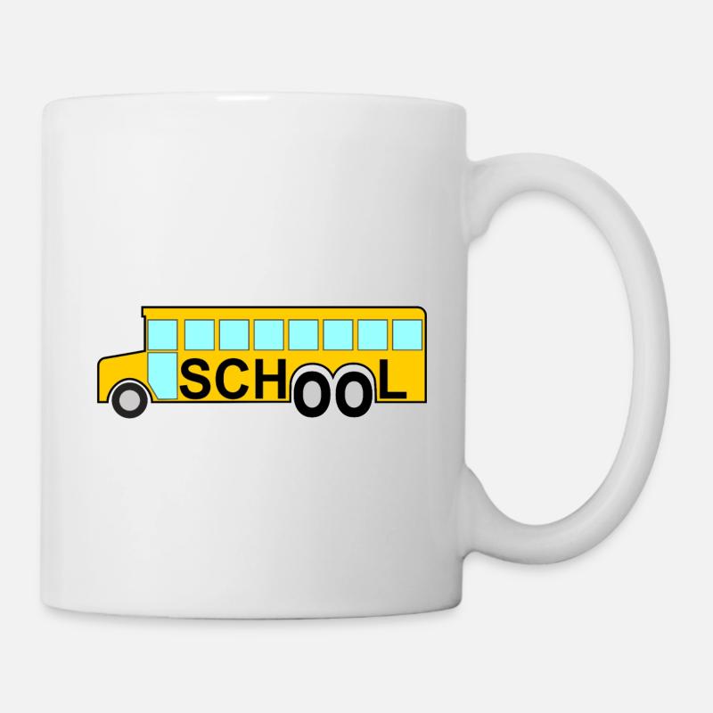 school school bus school bus - Mug - white