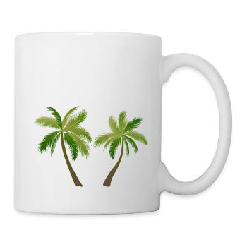 Palmen Baum Palmen - Tasse - Weiß - Rechts