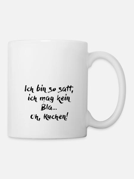 Kuchen - Tasse - Weiß