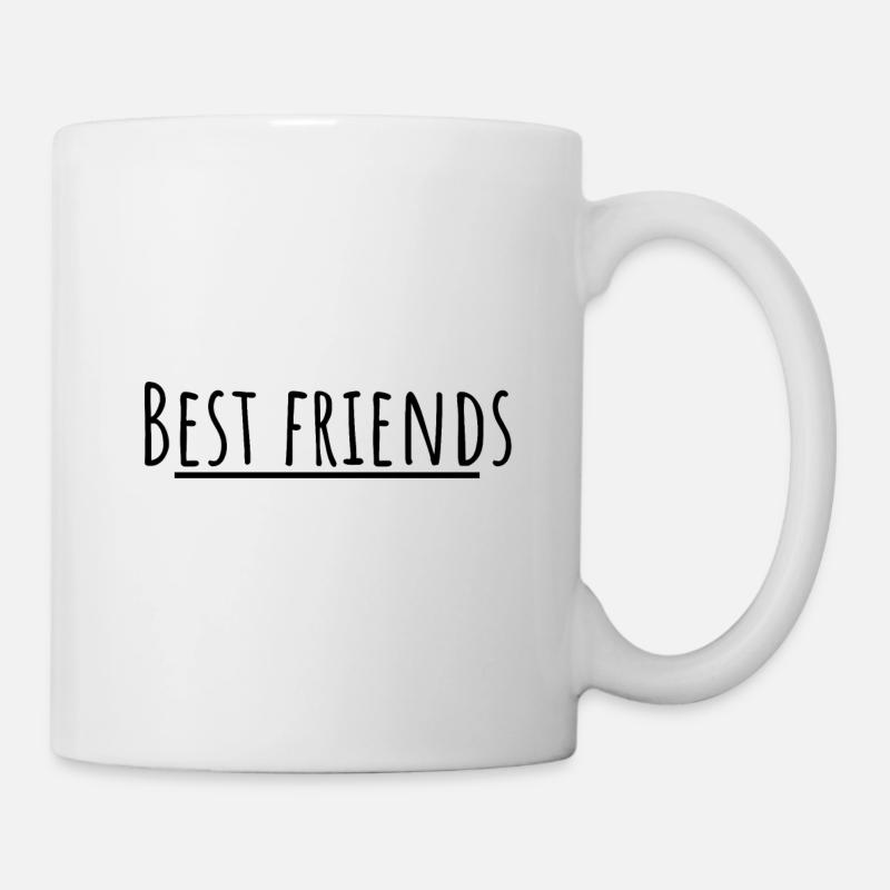 Beste Freunde. bester Freund T-Shirt - Tasse - Weiß