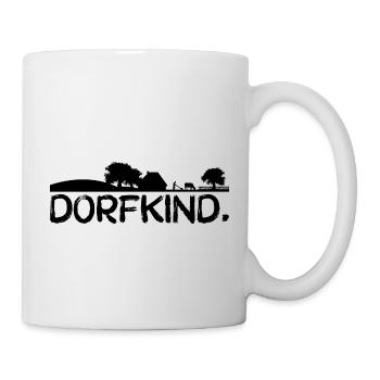 Dorfkind. schwarz - Tasse - Weiß - Rechts