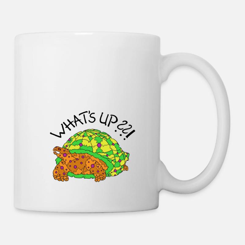 Tortue « What’s up??! » - Mug blanc - blanc
