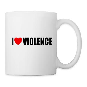 I love violence - Mug - white - Right