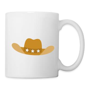Classic Wild West Country Cowboy Hat - Mug - white - Right