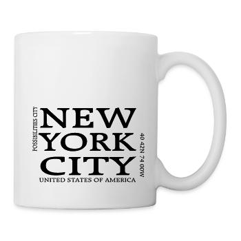 New York - Tasse - Weiß - Rechts